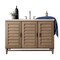 James Martin Vanities Portland 48in Single Vanity Whitewashed Walnut w/ 3 CM Eternal Jasmine Pearl Quartz Top 620-V48-WW-3EJP - alternate 1